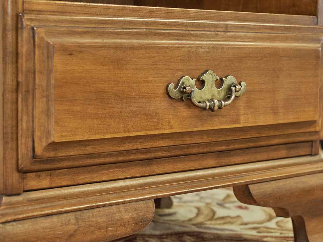 Maple 1 Drawer & Open Storage Nightstand