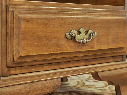 Maple 1 Drawer & Open Storage Nightstand