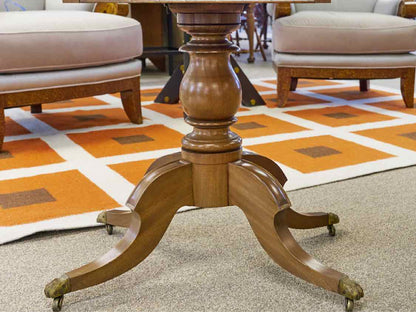 Walnut Console Table with Hidden Drawer