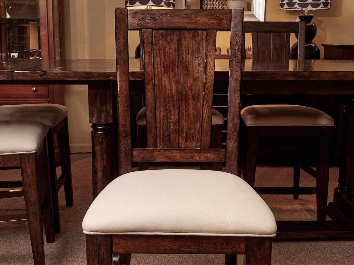 Broyhill Attic Heirlooms Collection High Top Table &  6 Chair& Bench Set