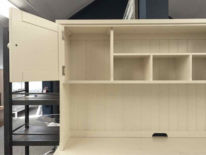 Pottery Barn Off White W/ Hutch Top