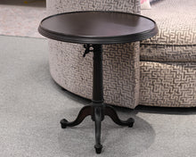 Restoration Hardware Industrial Round Side Table in Black Metal