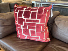 "Aura Wine" Geometric Accent Pillow