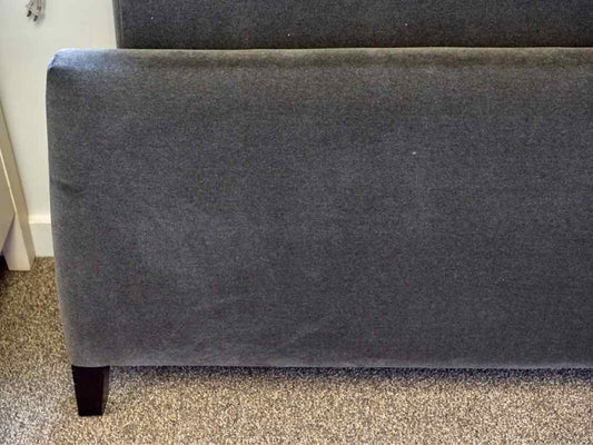 Contemporary King Platform Bed in Charcoal