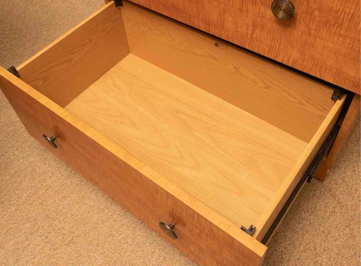 Lane Tiger Maple 2 Drawer File Cabinet (missing hanging rods)