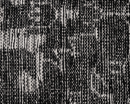Black and White Oriental Styled 8'x10' Area Rug
