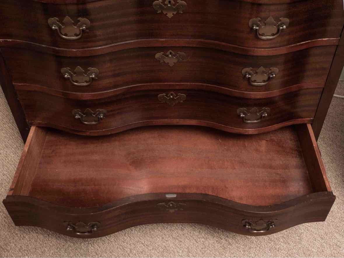 Maddox Mahogany Governor Winthrop  Drop Front 4 Drawer  Secretary Desk