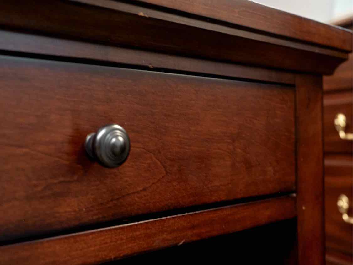 Aspen Home Cherry Finish 1 Drawer Nightstand with Open storage