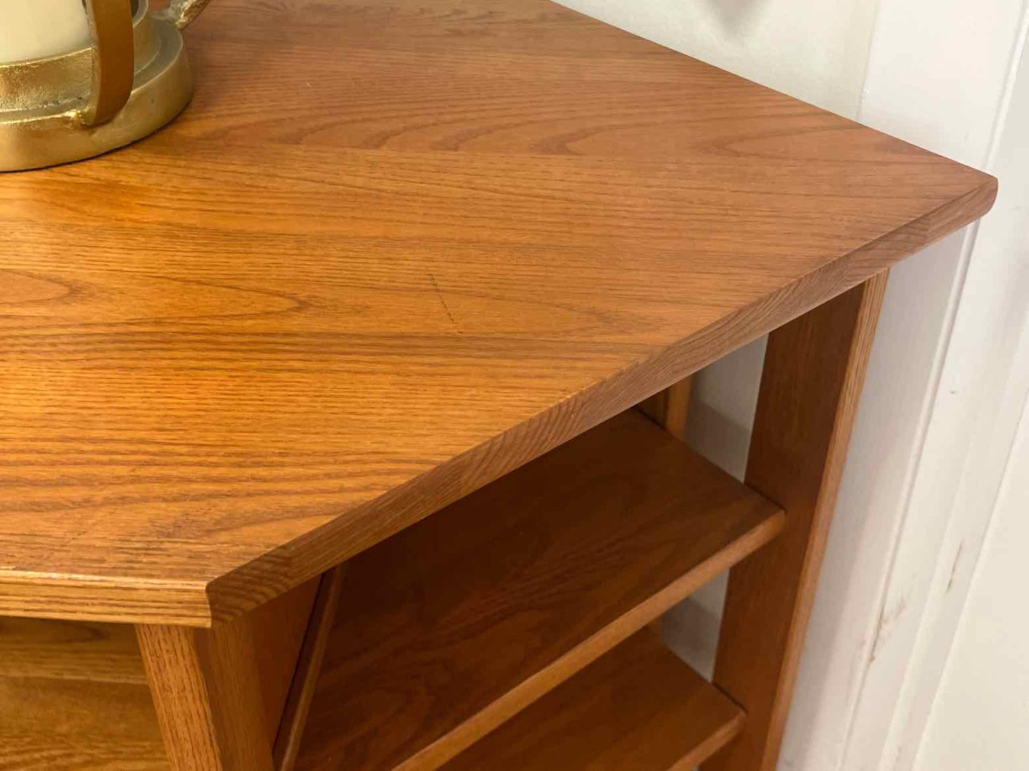 LLBean Oak Corner Shelf