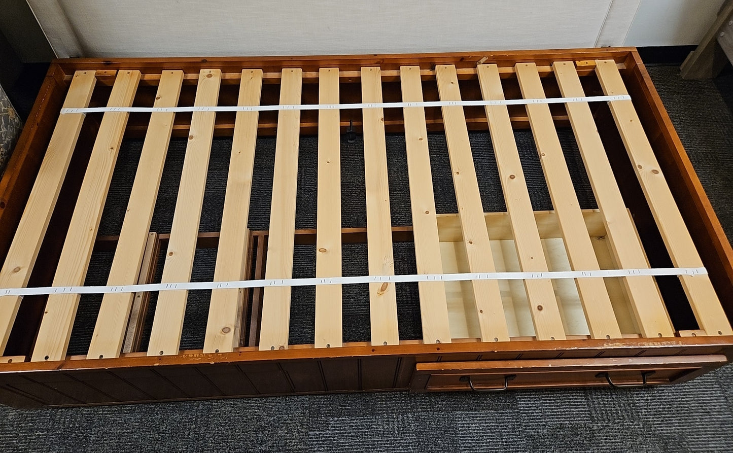 PB Kids Wooden Platform Storage Twin Bed