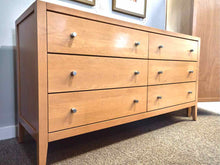 Baronet Double Dresser with Glass Top & Brushed Nickel Pulls