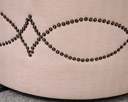 Caracole Round Storage Ottoman