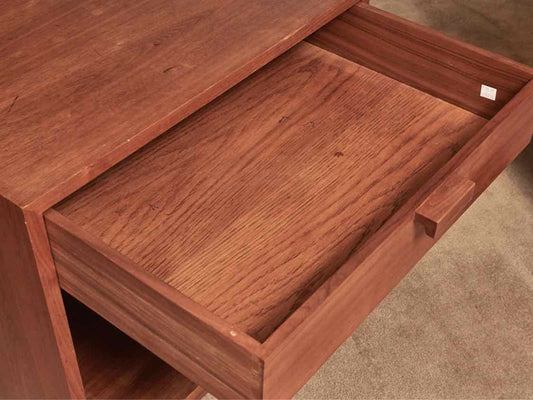 Teak 1 Drawer & Lower Shelf Side Table