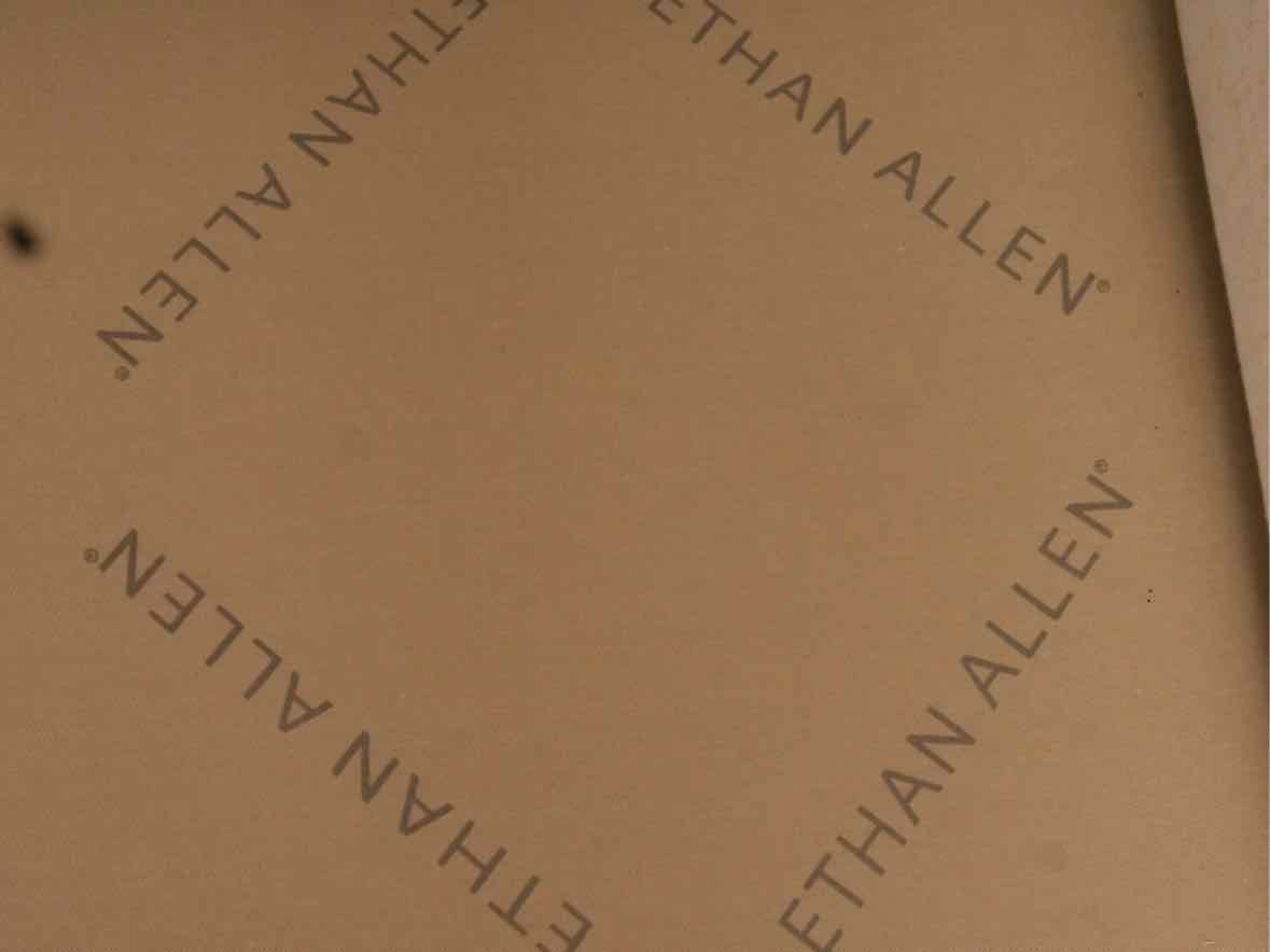 Ethan Allen 'Bennett' Ivory Vintage Linen 2 Cushion & Chaise Sectional