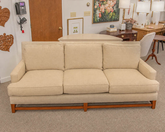 Kravet 3-Cushion Track Arm Sofa with Wood Frame