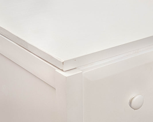 White Finish Stoage Chest with 2 Drawers