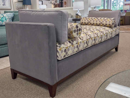 Gray Upholstered Bench Seat Daybed