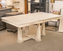 Gat Creek Latham 72" Pedestal Table with Leaves in Hand Glazed Parchment Finish