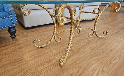 Oval Glass Cocktail Table