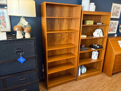 Teak 5-Shelf Bookcase