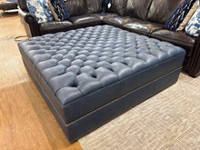 Taylor King Square Leather Ottoman