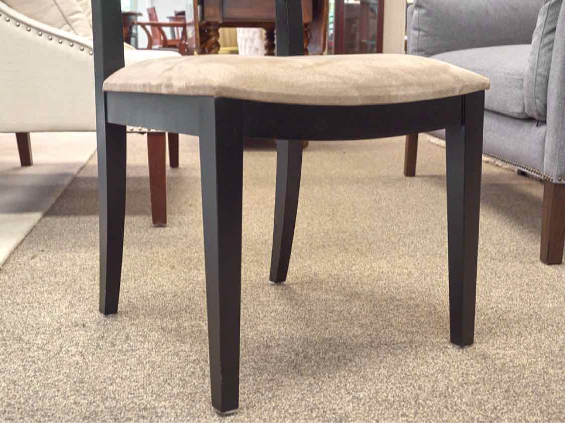 Set of Four Crate & Barrel Slat Back Dining Chairs