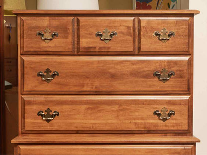 Cherry 3 Over 2 Drawer Chest