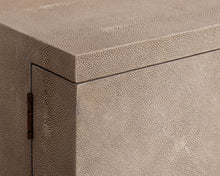 Williams Sonoma Faux Shagreen Bar Cabinet