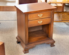 Dixie Forest Walnut Two Drawer Nightstand