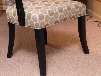 Pair of Fairfield Chair Company Chairs with Contemporary Polka Dot Upholstery