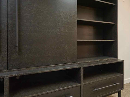 Arhaus Three Piece Media Furniture in Black Wash