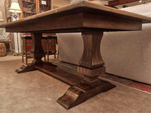 Elm Wood Trestle Dining Table
