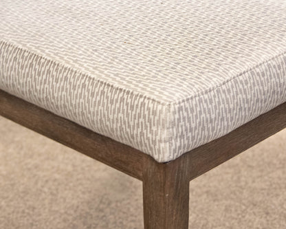 Bernhardt Set Of 6 Textured Grey Upholstered Fabric Dining Chairs