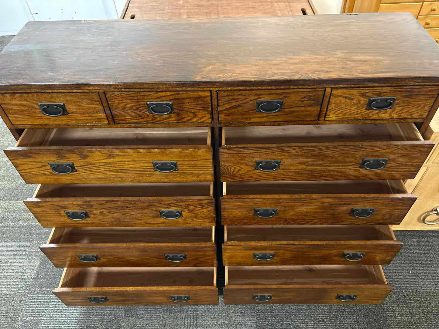 Intercon Furniture Oak Park 12-Drawer Dresser +  Mirror