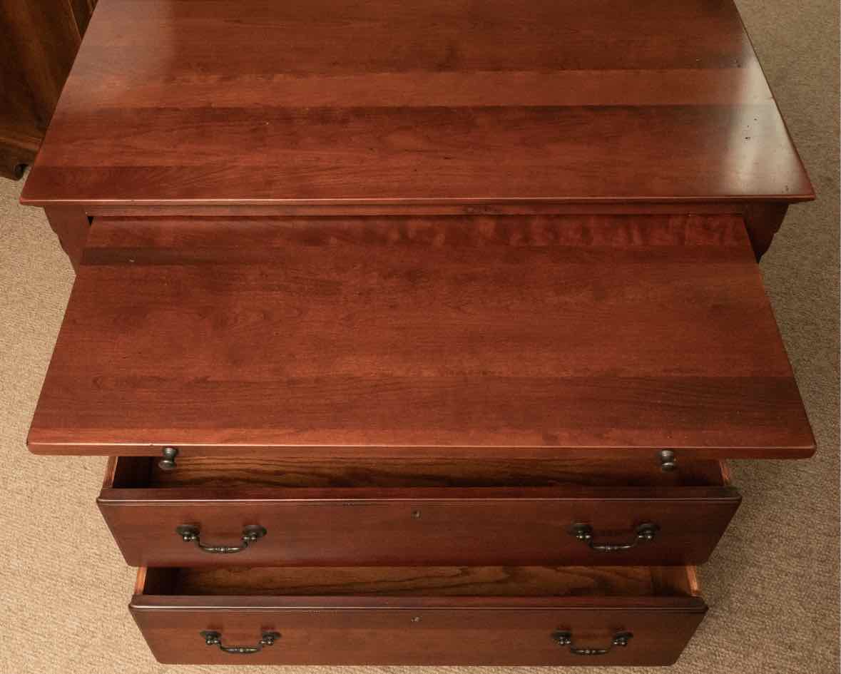Bob Timberlake  Cherry 'Chetala' 3 Drawer & Pull Out Shelf  Bedside Chest