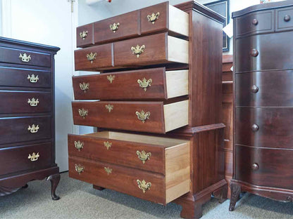 Jamestown Sterling Cherry 5 Drawer Chest on Chest