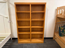 Double Wide Oak Bookcase