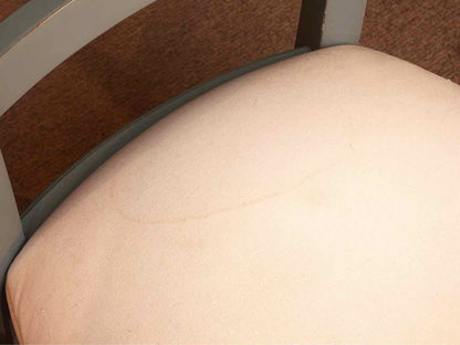 Set Of 4 Stanley 'Sea Watch Blue'' Finish White Muslin Cushions Dining Chairs