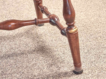Hitchcock Round Dining Table & Set of Four Matching Chairs