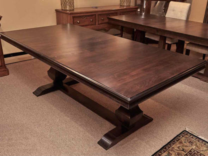 Gat Creek 'Palisade'' Cherry Pedestal Extension  Dining Table In Cocoa Finish