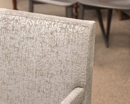 Bernhardt Set Of 10 Oyster Grey Upholstered Dining Chairs