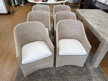 RH 'Marisol' Seagrass Woven Base Dining Chairs