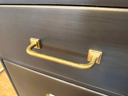 RH 1940's Style Industrial Corner Desk