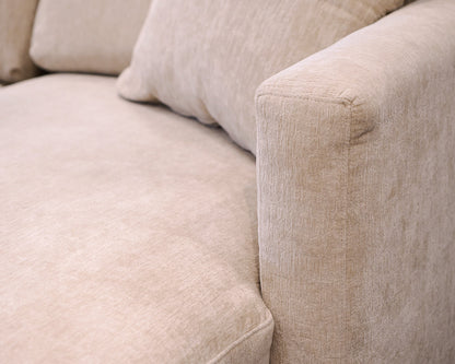 Crate & Barrel 3-Piece Sectional in a Beige Microfiber