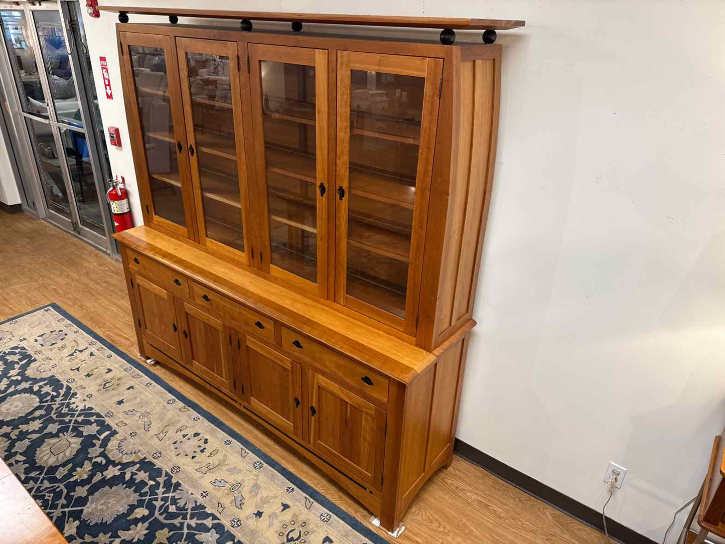 Amish Furniture Gallery Cherry China Cabinet