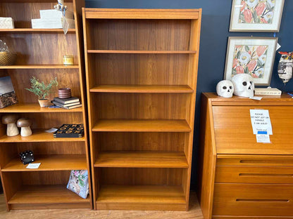 Teak 4-Shelf Bookcase
