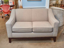 Light Grey Upholstered Loveseat