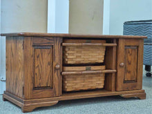 Oak Two Door Media Furniture