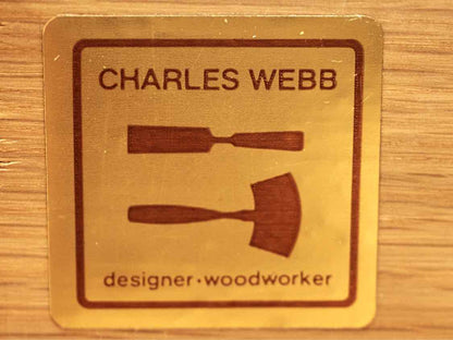 Charles Webb Custom Mid-Century Modern Desk in Cherry with Low Hutch