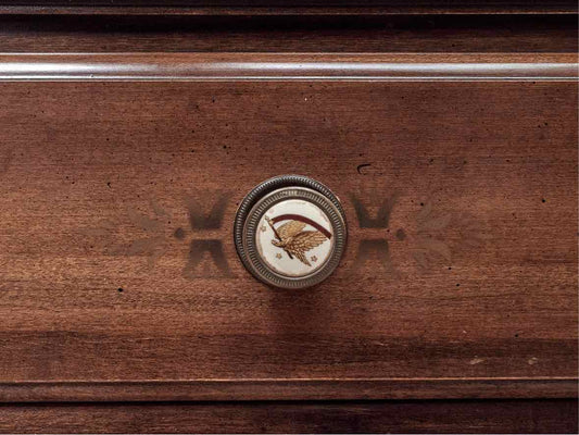 Hitchcock  Maple 9 Drawer Dresser with Stenciling